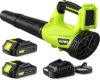 WOLFMEN Electric Cordless Leaf Blower with 2 Batteries and Charger
