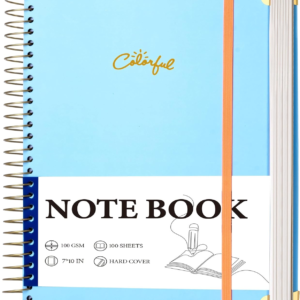 Yoment B5 Spiral Notebook, Hardcover, College Ruled, 200 Pages, 100 GSM