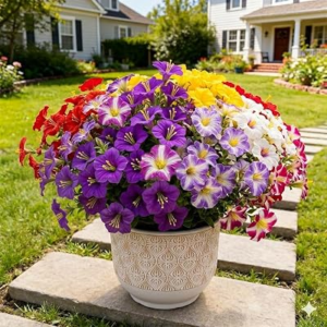 UJROQI Artificial Fake Hanging Flowers