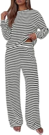 BTFBM Women Striped Lounge Set