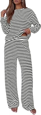 BTFBM Women Striped Lounge Set