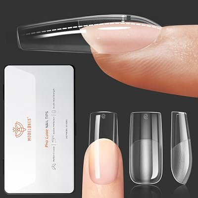 MODELONES 240Pcs Pro Luxe Instant Nail Apex Tips