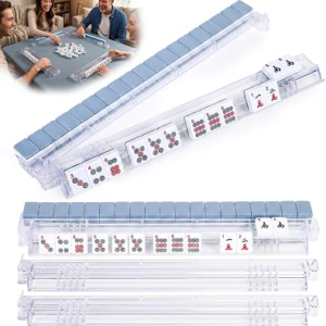 YOIUSFR Mahjong Racks with Pushers Set