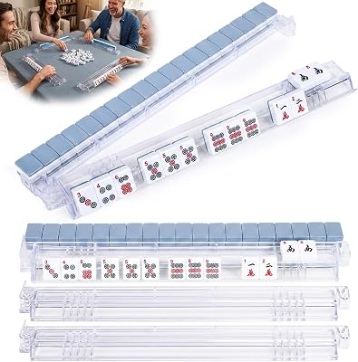 YOIUSFR Mahjong Racks with Pushers Set