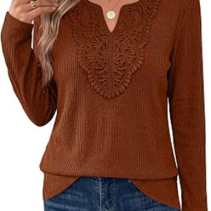WIHOLL Womens Long Sleeve Tops