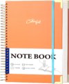Yoment B5 Spiral Notebook, Hardcover, College Ruled, 200 Pages, 100 GSM