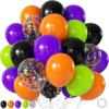 JOYFLOAT Orange Purple Green Black Balloons