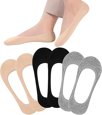 ZOLLYEE 6 Pairs No Show Socks for Women