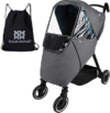 Bebamour Stroller Rain Cover,Universal Stroller Accessory,Waterproof,Windproof Protection,Baby Travel Weather Shield (Light Grey)