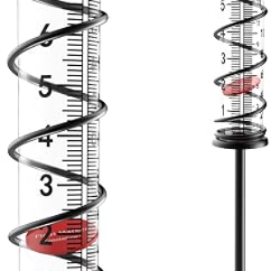 Rain Gauge Outdoor Heavy-Duty Glass Tube