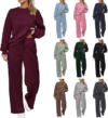 TOUMOV 2 Piece Outfit Lounge Sweatsuit Set