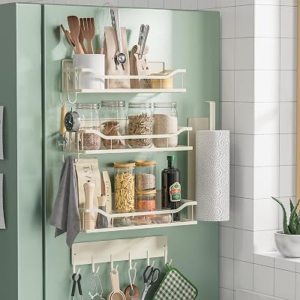 JULKTLLI Magnetic Spice Rack & Refrigerator Organizer