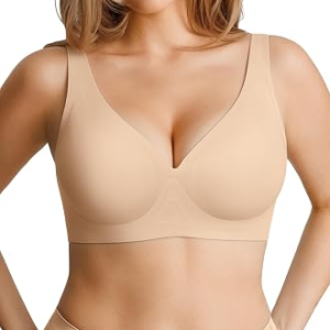 Popilush Wireless Bras for Women No Underwire Seamless Bra