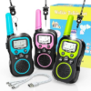 Walkie Talkies for Kids 3 Pack,Rechargeable Kids Walkie Talkies with FRS 22 Channels 3 Miles Range for Boys Girls 6 7 8 9 10 11 12 Year Old, Birthday Gift for Outdoor Adventure Hiking Road Trip