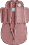 Dreamland Baby Viscose Swaddle Blanket (0-6 Months). 1.0 TOG Ultra Soft Swaddle Blanket w/Built in Band. 97% Viscose, 3% Spandex (Rose). Mom-Owned US Business, Premium Materials