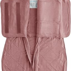 Dreamland Baby Viscose Swaddle Blanket (0-6 Months). 1.0 TOG Ultra Soft Swaddle Blanket w/Built in Band. 97% Viscose, 3% Spandex (Rose). Mom-Owned US Business, Premium Materials