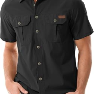 ZYVRENIX Mens Short Sleeve Button Down Shirts