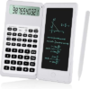 IPepul Scientific Calculators for Students, White Math Calculator with Notepad,10-Digit Large Screen, Classroom Must Haves for Middle High School Supplies & College (White)