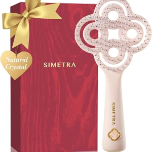 SIMETRA 14K Gold Plated Detangling Hair Brush
