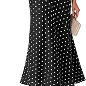 BTFBM Women Silk Midi Skirts