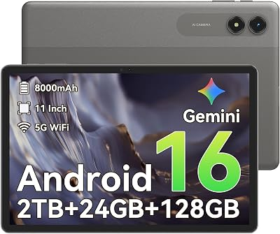 TABWEE T50 Android 16 Tablet, 11 Inch Tablet
