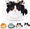OPENHAHAHA Cat Makeup Bag 1 or 2-Pack