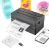 Thermal Shipping Label Printer 4×6 Bluetooth Label Maker for Small Business | Wireless Mailing Shipping Printer for USPS UPS Amazon Shopify Etsy – Compatible with iPhone Android Windows & Mac (Black)