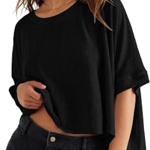 LEPUNUO Womens Oversized Summer Tops