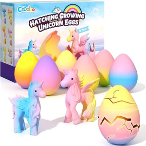 Unicorn Hatching Rainbow Eggs for Kids, 6 Pack Unicorn Toys Craft Kits Gift | Birthday Easter Basket Stuffers Kids Toys for Boys Girls, Crafts Girl Gifts for Ages 3 4 5 6 7 8