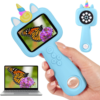 Magnify 2.4″ Screen Handheld Microscope for Kids, 600X Digital 4K Kids Microscope, 8 LEDs Pocket Microscope, Portable Edu Toy for Ages 3-12 Boys& Girls Exploring Bugs Plants at Home & Outdoor Travel