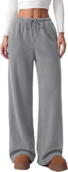 PRETTYGARDEN Womens Wide Leg Sweatpants Fleece Lounge Pants