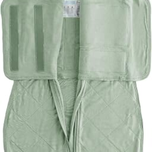 Dreamland Baby Viscose Swaddle Blanket (0-6 Months). 1.0 TOG Ultra Soft Swaddle Blanket w/Built in Band. 97% Viscose, 3% Spandex (Sage). Mom-Owned US Business, Premium Materials
