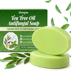 OIANGNA 2 Pack Tea Tree Oil Antifungal Soap Bar