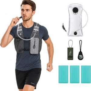 Cooling Hydration Vest for Running Hiking with 2L BPA-Free Water Bladder