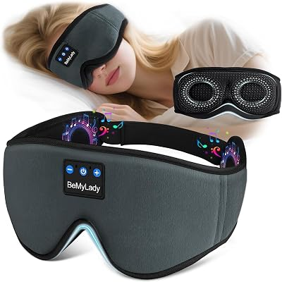 BEMYLADY 3D Sleep Mask with Bluetooth Headphones