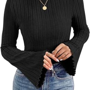 JUSTFASHIONNOW Bell Sleeve Tops