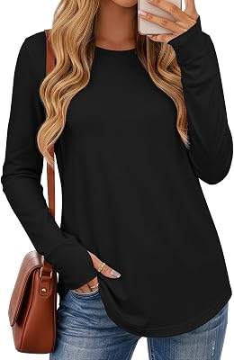 JUSTFASHIONNOW Womens Cotton Long Sleeve Shirts