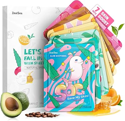 7 Pack ZEALSEA Face Mask Skin Care