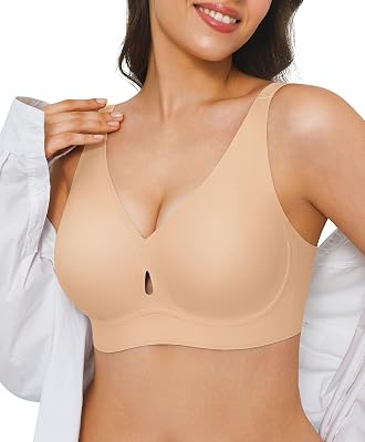 Popilush Wireless Seamless Bralette No Underwire Soft Support Bras