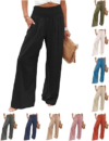KUBBON Womens Linen Pants