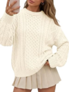 TRENDY QUEEN Womens Oversized Cable Knit Sweaters