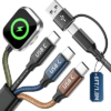 Triple USB C 4in2 Multi Charging Cable for iWatch Charger
