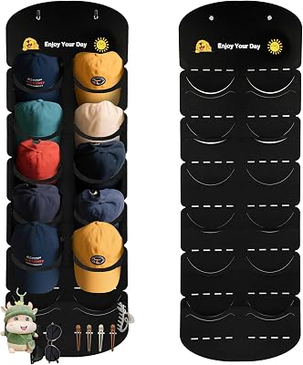 VIKIULEN Over The Door Cap Organizer