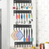 Magnetic Key Holder with 8 Hooks for Fridge Key Hanger Organizer
