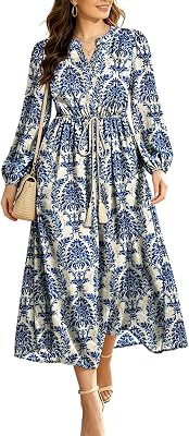 BOHOWE Long Sleeve Boho Dress