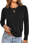UNCLECAT Womens Cropped Long Sleeve Sweaters