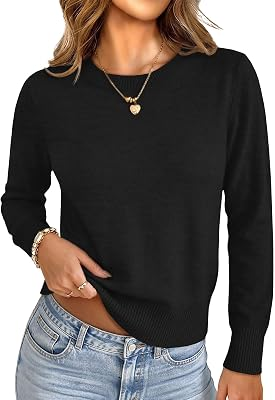 UNCLECAT Womens Cropped Long Sleeve Sweaters