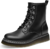 ATHLEFIT Womens Lace-Up Combat Boots