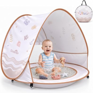 Dreamon Baby Beach Tent with Pool – Pop Up Shelter UV Protection for Infant