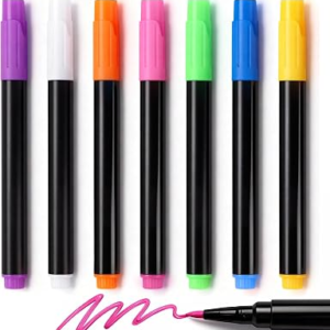 7-Color Markers for LED Note Board with Colors, Compatible with Lumiboard Reusable Doodle Book, Light-Up Acrylic Message Boards,and LED Writing Boards, Neon Markers Erasable Pens